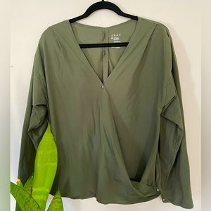 ADAY Wrap It Up Shirt - Green - XS